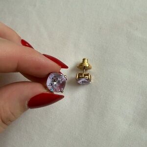 NWOT TORY BURCH gold & lavender studs earrings